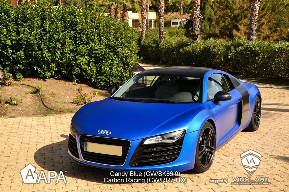 APA JP/KK86 – Satin Candy Blue – Vinyles Covering Satinés APA® voiture
