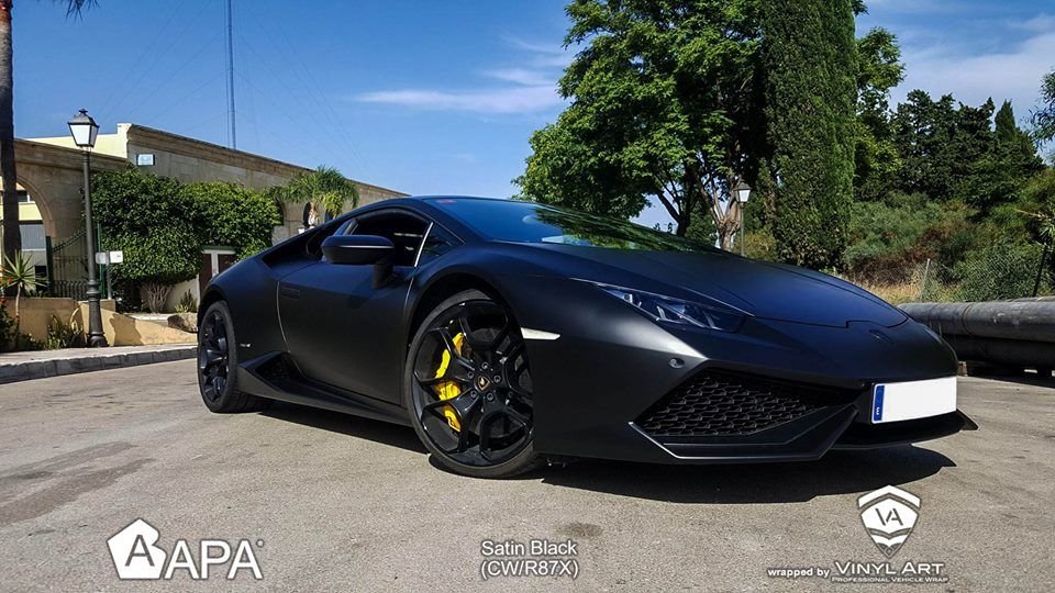 APA JP/R87 – Satin Black – Vinyles Covering Satinés APA® voiture