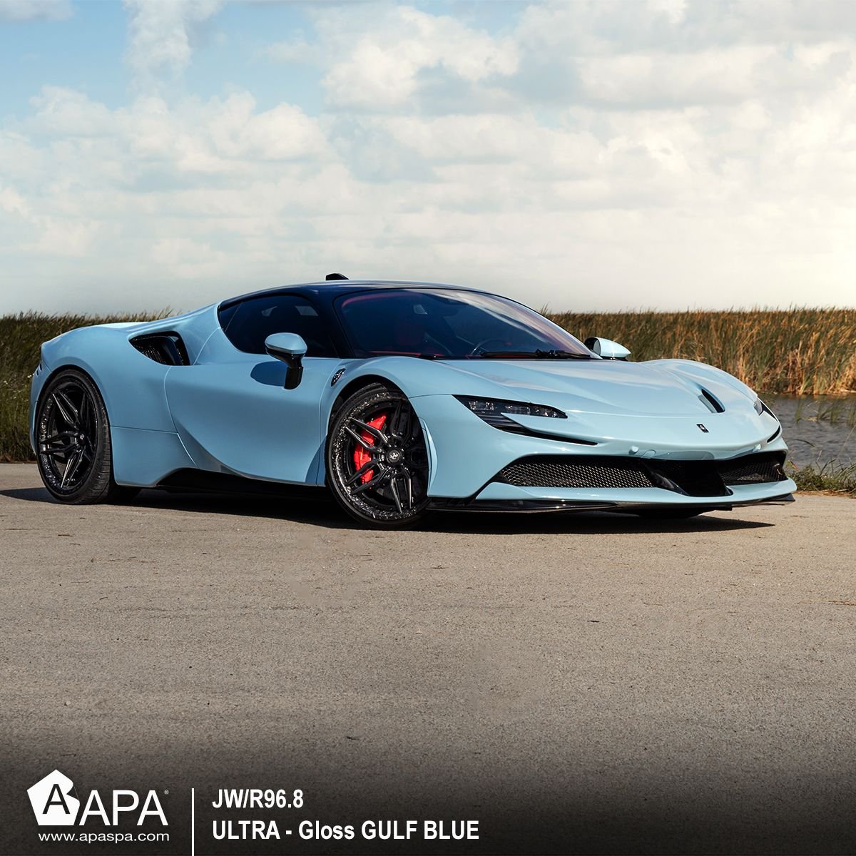 APA JP/R96.8 – Gloss Gulf Blue – Vinyles Covering Brillants APA® voiture