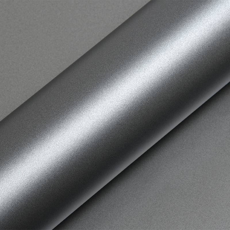 Hexis Skintac HX20G03S – Santi Grey Metallic Satin – Vinyles Covering Satinés Hexis Skintac voiture